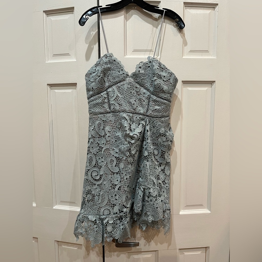 Self Portrait lace mini dress | size 10